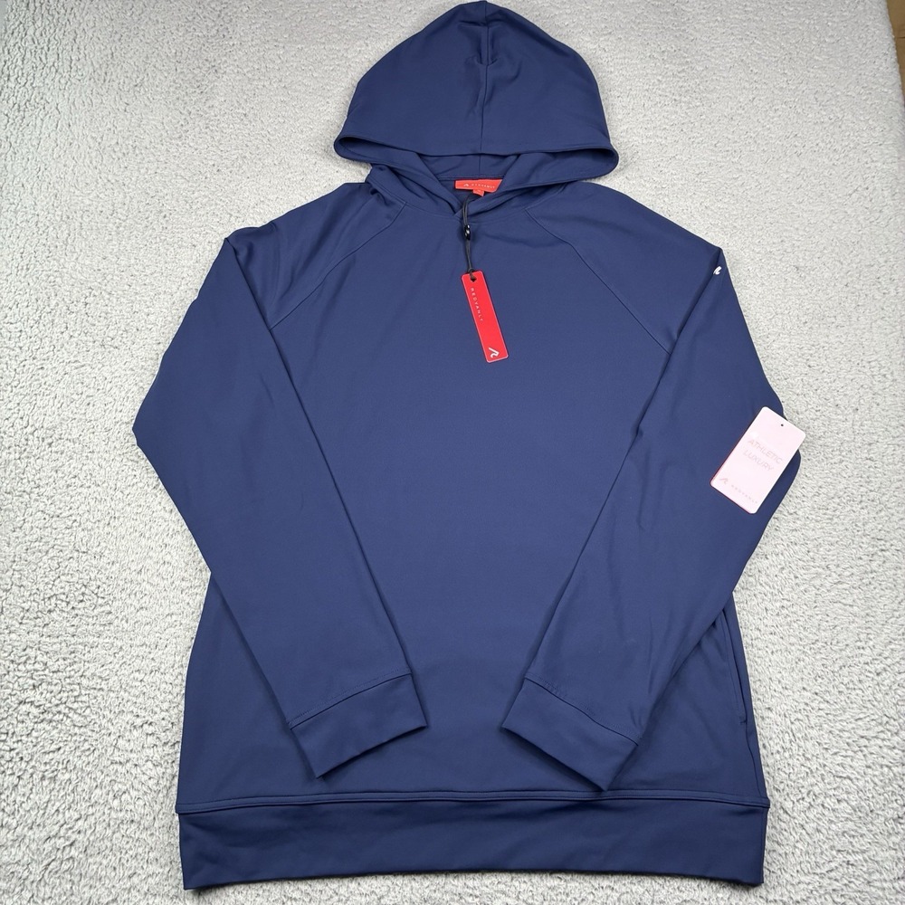Redvanly Larkin Hoodie Men's Medium Midnight Navy Blue Athleisure NWT